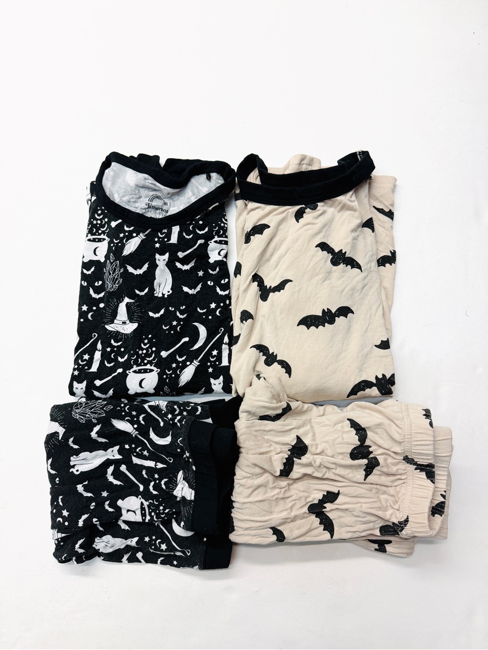 Nora Madison Emerson & Friends Bamboo Halloween Pajama Set Bundle Bat Witch
